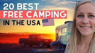 20 Best Free Camping Spots in USA [upl. by Haidedej]