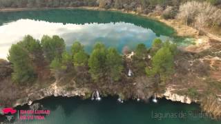 Desde el aire Parque Natural Las Lagunas de Ruidera AlbaceteCiudad Real [upl. by Bordie]