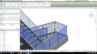 Agregar baranda a una escalera en Revit Place On Host [upl. by Leanatan280]