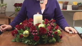 How To Design Christmas Candle Centerpieces [upl. by Nnelg]