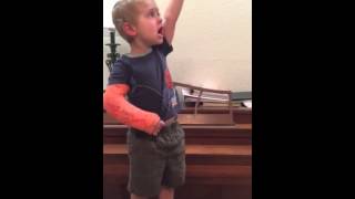 Adorable Toddler Sings Les Mis By Heart [upl. by Milore]