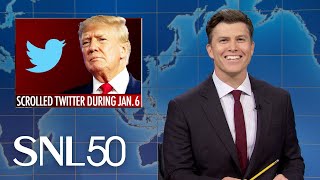 Weekend Update Trump Scrolled Twitter During January 6  SNL [upl. by Beau]