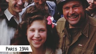 Paris  Liberation in August 1944 in color and HD [upl. by Encratia20]