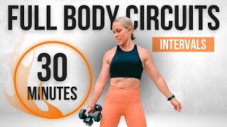 30 MINUTE FULL BODY CIRCUIT WORKOUT  Ultimate Interval Training [upl. by Penthea32]