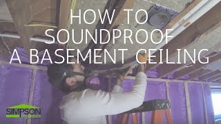 HOW TO SOUNDPROOF A BASEMENT CEILING [upl. by Billy]