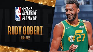 Rudy Gobert Wins KiaDPOY Defensive Player of the Year  202021 NBA Season [upl. by Inalaehak]