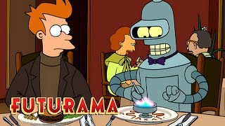 FUTURAMA  Season 2 Episode 17 Elzar Invites The Crew To Dinner  SYFY [upl. by Gwenora67]