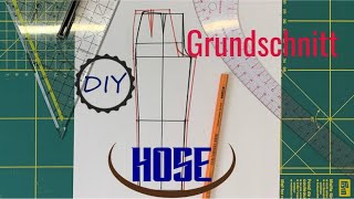 DIY Grundschnitt Hose selber erstellen [upl. by Arracat505]