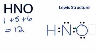 HNO Lewis Structure [upl. by Enelear]