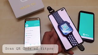 How To Scan QR Code Of Fitpro App  How to connect T55 Smartwatch with Fitpro app  Fitpro App [upl. by Saltsman]