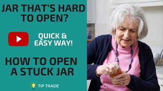 How to open a stuck jar  quick and easy tip [upl. by Selrahcnhoj]