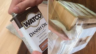 applying a PERFECT FINISH with “danish oil” watco [upl. by Britney]