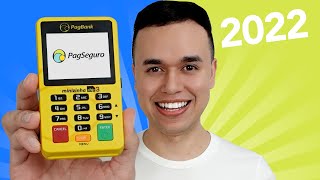 Testei a Nova Máquina de Cartão Minizinha Chip 3 do PagSeguro [upl. by Reyam]