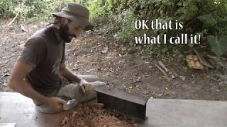 Blacksmithing  How to make Natural Fire Clay  Cement [upl. by Yebba]