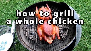 how to grill a whole chicken [upl. by Ynna632]