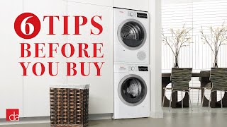 Stackable Washer Dryer  6 Tips Before You Buy [upl. by Enal]