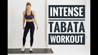 12 Minute Full Body TABATA Workout  INTENSE No equipment workout [upl. by Dale531]