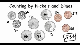 Counting Nickels and Dimes Made Easy  Fun Math Lesson for Kids [upl. by Arrekahs269]