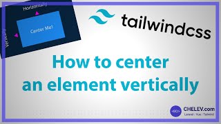 Tailwind CSS Quick Tips How to center an element vertically [upl. by Ariamoy]