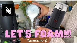 How To Foam Milk With Aeroccino 3 Make Coffee With Foam Tips amp Tricks  Easy Foamed Latte Recipe [upl. by Nyletac895]