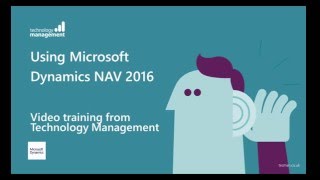 Dynamics NAV 2016 Video Training Series [upl. by Bilski]