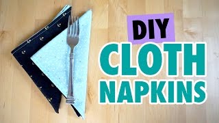 Cute DIY Cloth Napkins  HGTV Handmade [upl. by Enillebyam]