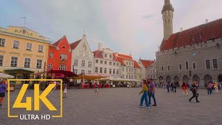 Exploring Tallinn Estonia  4K Walking Tour with City Sounds [upl. by Annabella773]