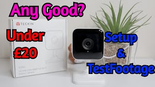 TECKIN TC100 Wi Fi Security Camera Setup amp Review [upl. by Zak581]