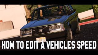 HOW TO EDIT A CARS HANDLINGSPEED  GTA5  FIVEM [upl. by Thomson]