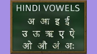 Hindi Vowels Pronunciation  Learn Hindi Alphabets [upl. by Sedicla892]