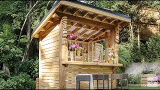 DIY How to Build a Tiki Bar  RealCedarcom [upl. by Eitsyrc]