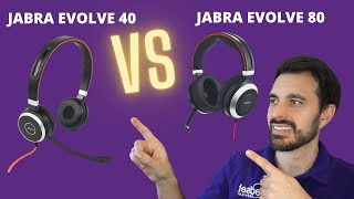 Jabra Evolve 40 vs Jabra Evolve 80  With Mic amp Sound Showdown [upl. by Mohamed]