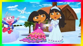 Dora and Friends The Explorer Cartoon Adventure 💖 Dora Saves The Snow Princess with Dora Explorer [upl. by Whall]