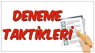 Deneme Sınavı Taktikleri [upl. by Bautram]