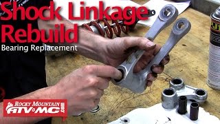 Motorcycle Shock Linkage Rebuild amp Bearing Replacement [upl. by Yarb]