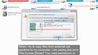 how to fix file access denied quotyou need permission to perform this actionquot Windows 7 [upl. by Ennoved]