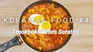 No Rice Flour  Wheat Tteokbokki from Scratch in LOCKDOWN  Kdramas Food Tteokbokki Recipe 4 [upl. by Olly]