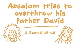 Absalom Tries to Overthrow His Father David Bible Animation 2 Samuel 1518 [upl. by Lose]