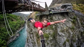 Extreme Bungy Jumping with Cliff Jump Shenanigans Play On in New Zealand 4K [upl. by Greggory]