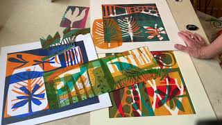 Introduction to simple silkscreen printing with artist Angela Hall [upl. by Redep618]