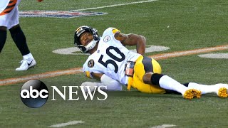 Steelers linebacker suffers major back injury [upl. by Hartzel]