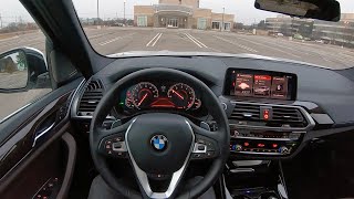 2019 BMW X3 xDrive30i  POV Test Drive Binaural Audio [upl. by Aidile]