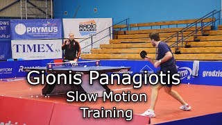 Gionis Panagiotis  SlowMotion Training Table Tennis 2019 [upl. by Lessirg182]