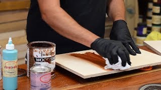 How to Stain Wood 5 Things that you should NEVER do [upl. by Atinat486]