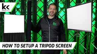 How To Setup A Tripod Projector Screen [upl. by Hogle]