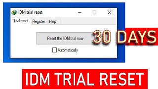 How To Reset Idm Trial Version After 30 Days [upl. by Yznel764]