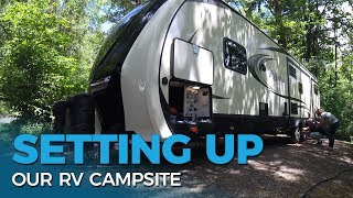 How To Set Up an RV Campsite  First Time RV Camping Help [upl. by Daye844]