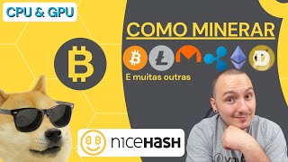 🛑  COMO MINERAR DOGECOIN BITCOIN LITECOIN E MUITAS OUTRAS NICEHASH EXCHANGE [upl. by Goar]