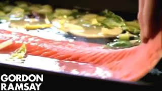 Salmon Salad Nicoise Part 1  Gordon Ramsay [upl. by Maite741]