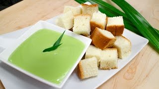 Pandan Coconut Custard quotFonduequot Recipe สังขยาใบเตย  Hot Thai Kitchen [upl. by Diley]